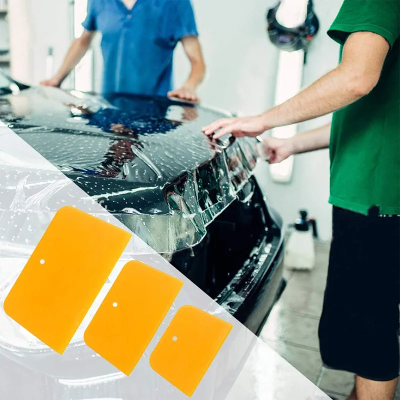 Automotive Body Filler Spreader Car Body Filler Spreader 4 5 6 Inch Reusable Plastic Scraper Set