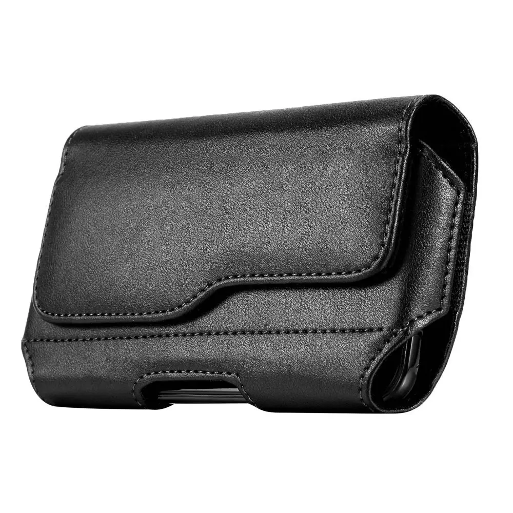 Durable Leather Waist Pouch with Belt Clip – Wear-Resistant and Portable Phone Cover