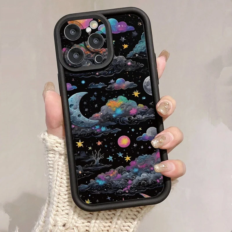 Vibrant Starry Sky Soft TPU Phone Case Cover