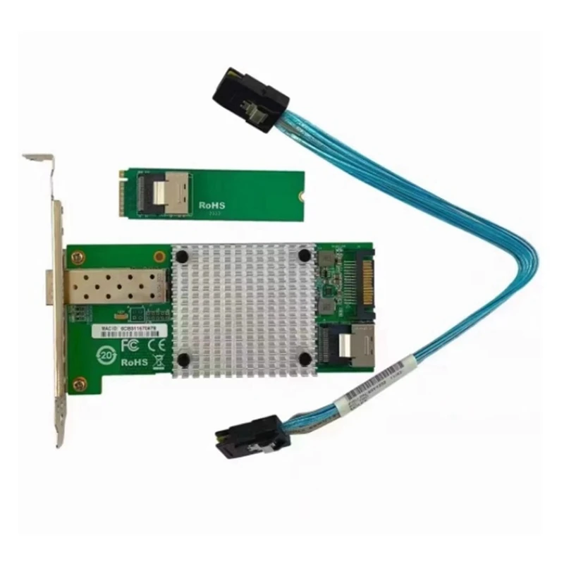 

Ethernet 82599-SFP + M2 M.2 до 10G 10G Ethernet-карта 10G к настольной Ethernet-карте для чипа Intel82599