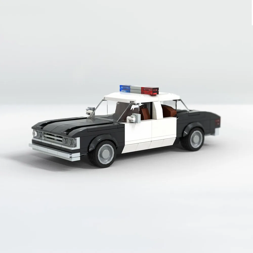 

263PCS MOC 1979 LAPD Chevrolet Impala Police Car Building Blocks Educate DIY Assembly Model Toy Brick Children's Birthday Gifts