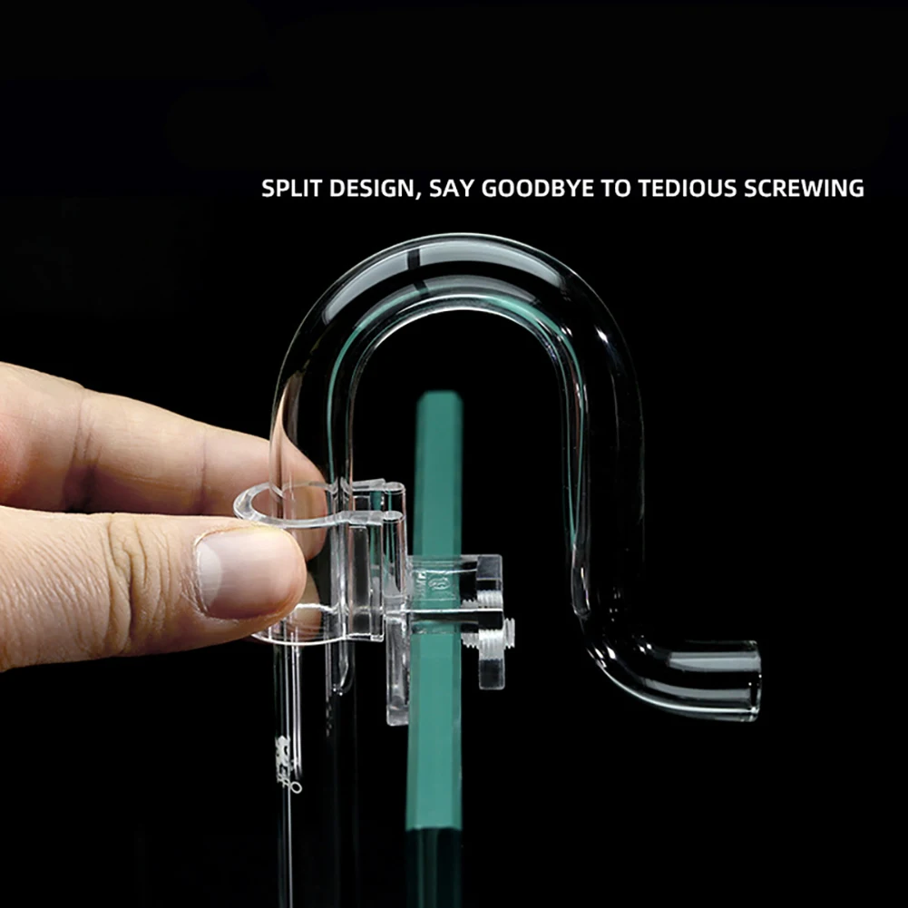 Aquarium hose holder aquarium inlet outlet hose holder PC material filtration mount fish tank tube clamp fish tank splitter fix feeder fixing seat