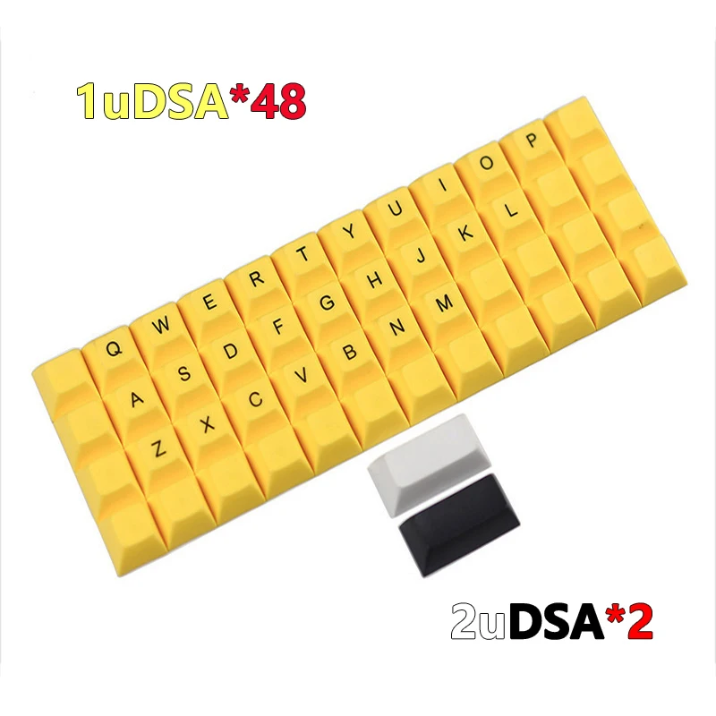 Keycap para Teclado Mecânico Pbt Keycaps Low Profile Key Cap Multi Cores 1u Dsa 48 Pcs Set - Imagem 6