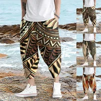 Baggy Harem Pants Men Trousers Causal Ethnic Print Hippie Joggers Cross-Pants Loose Trousers Lantern Wide Leg Pants Pantalon - Image 6