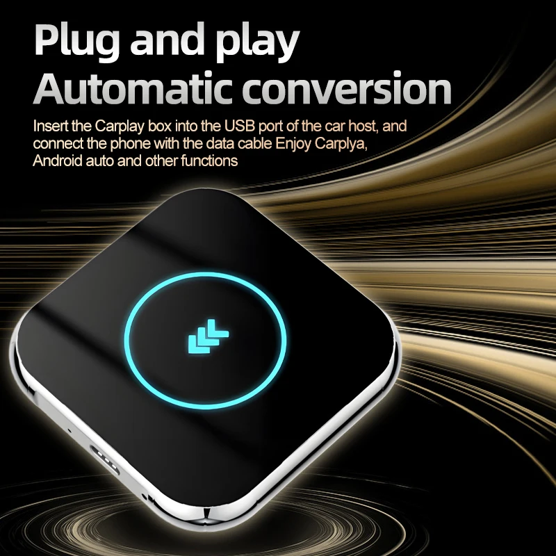 For Volkswagen Passat B1 B2 B3 B4 B5 B6 B7 CarPlay Android Auto Dongle Wireless Android Auto Box for Wired CarPlay Cars