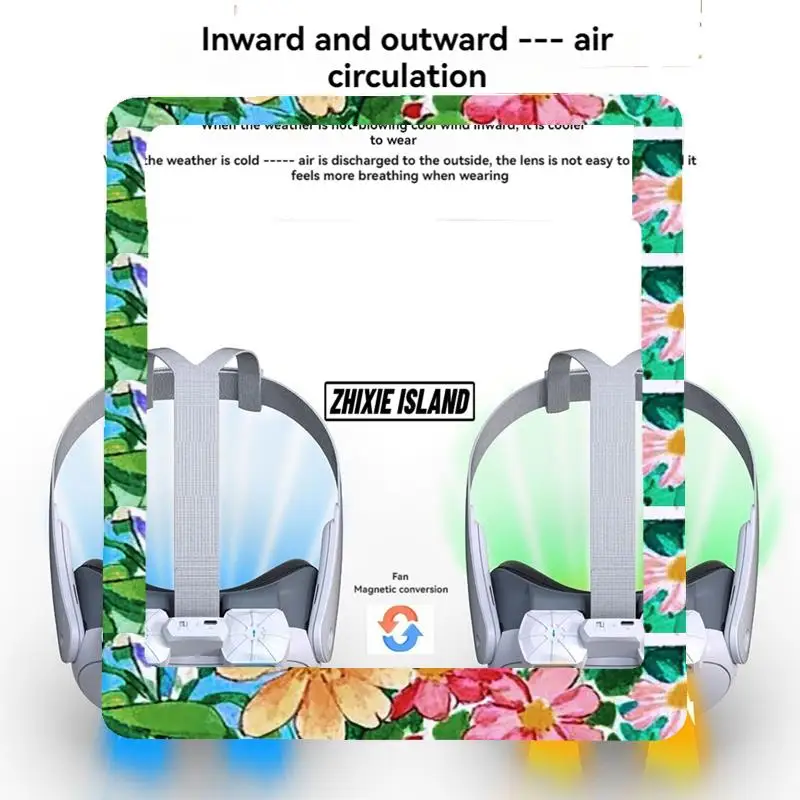 24-Hour Delivery For Meta Quest 3 Cooling Fan With Facial Interface Relieves Lens Fogging Air Circulation Face Cover For X3 Acce