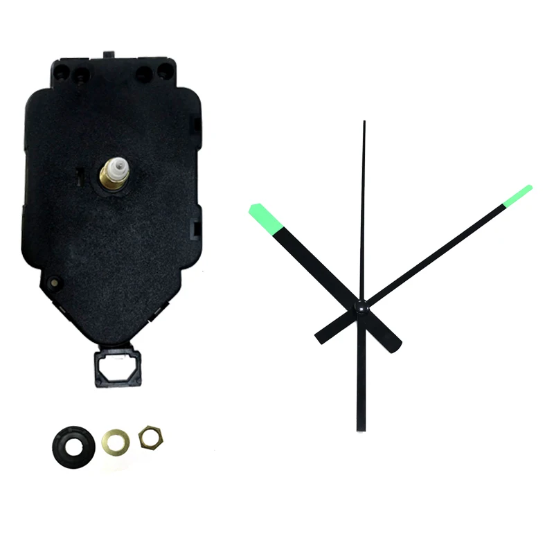 DIY Quartz Pendulum Clock Movement with Luminous Fluorescent Hands Wall Clock High Quality Mechanism Replace Repair Parts Kit 