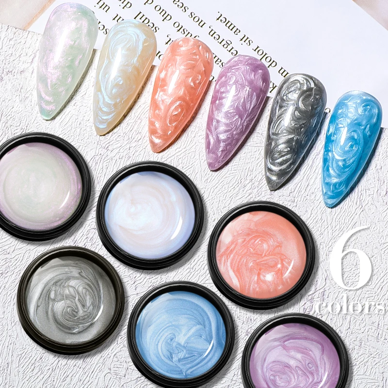 ERF-LLEN-BER-Gewinde-Shell-Nagel-Gel-Polnisch-5ML-Perle-Shell-Semi ...