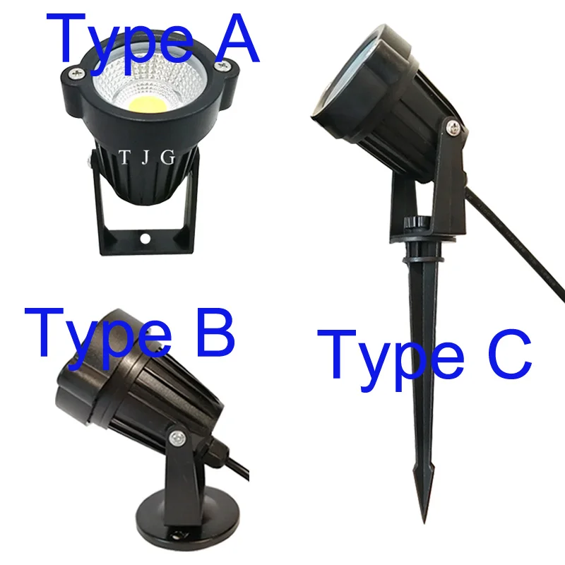 Garden Lighting AC85-265V IP65 Outdoor Garden LED Landscape Light AC110V220V 5W10W COB DC12V LED Lawn Spike Pin Light Pond Path Spot Lamp