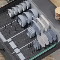Kitchen Organizer Sink Drain Shelf Dish Drying Rack Telescopic Pan Bowl Stand Storage Drawer Adjustable Holder Home Accessories 1