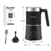 BioloMix Detachable Milk Frother and Steamer,5-in-1 Automatic Hot/Cold Foam and Hot Chocolate Maker,Dishwasher Safe 6