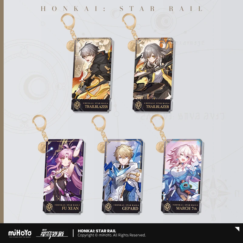 

Honkai: Star Rail Desktop Decoration Figures Merch Acrylic Pendant Keychains Backpack Accessories - Preservation Path