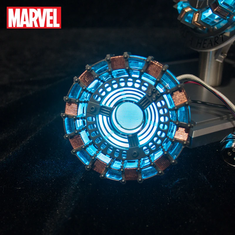 

Avenger Iron Man Mk1 Arc Reactor Tony Stark Heart Of Mark Figure Led Light Model Superhero 1:1 Cosplay Chest Lamp Toys Kids Gift