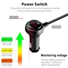 SEAMETAL Car Charger QC3.0 Fast Charging Cigarette Lighter Adapter 4 USB Ports 120W Phone Charger with Switch Voltage Display 4