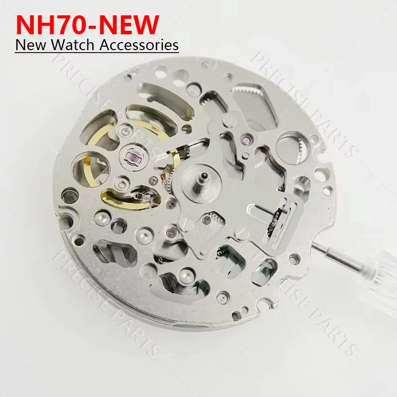자동 기계식 NH70A 중공 시계 무브먼트 자동 시계 무브먼트 21600 BPH 24 보석 고정밀 완전 맞춤