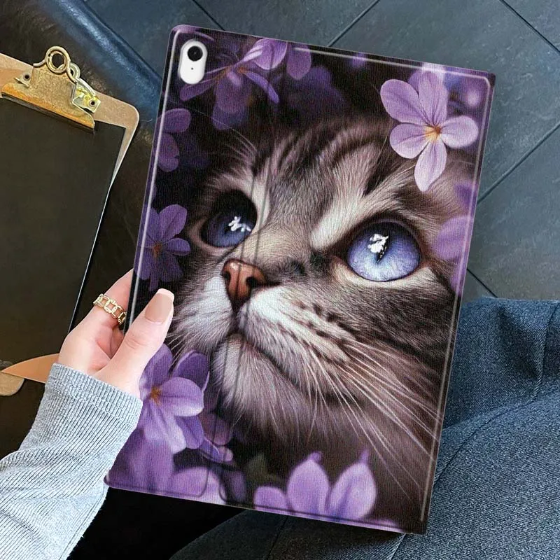 Adorable Cartoon Cat Tablet Case Cover