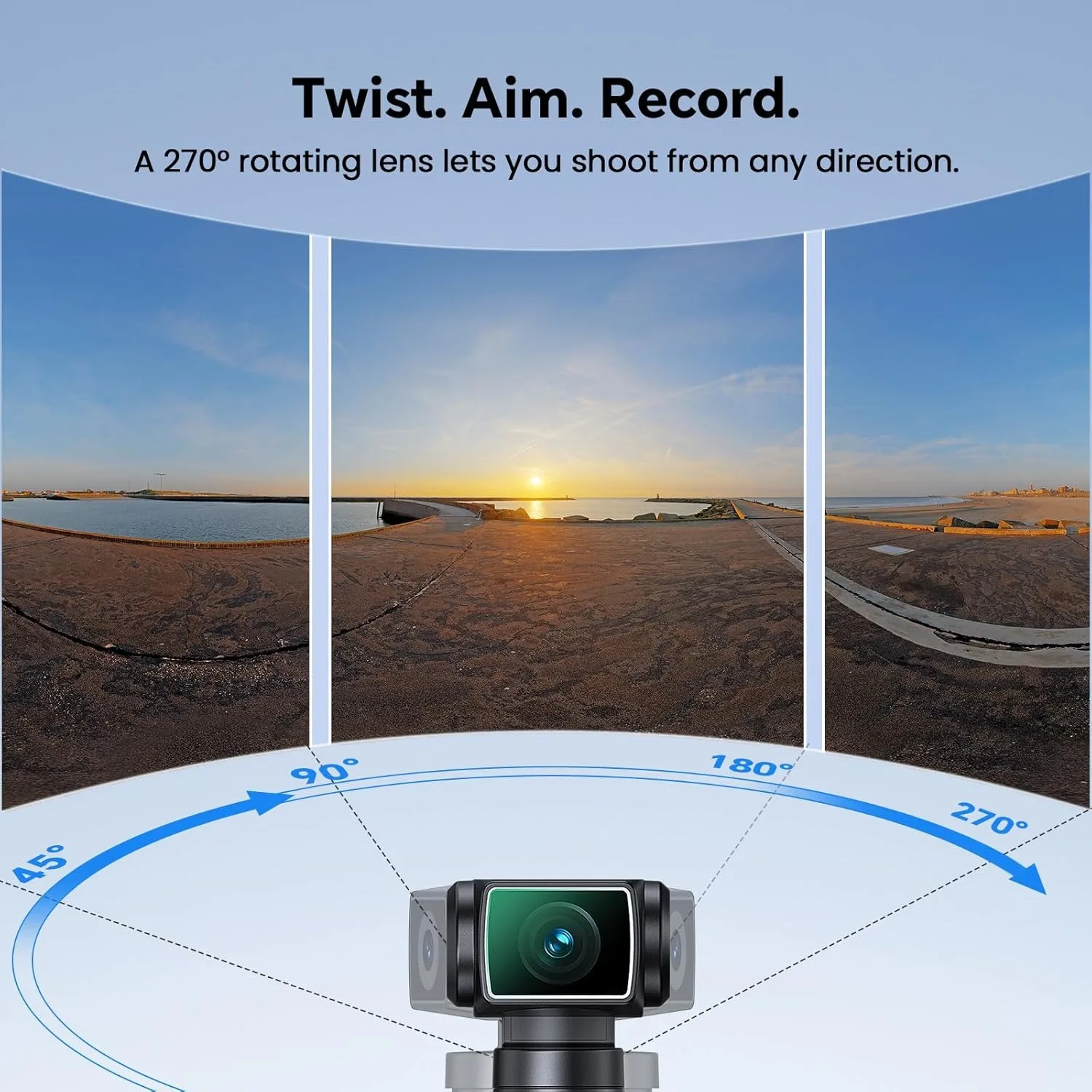 BOBLOV كاميرا رياضية صغيرة 5K فيديو