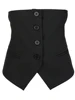 [EAM] Women Black Button Split Joint Asymmetrical Loose Fit Vest New Sleeveless   Fashion Tide Spring Autumn 2025 1K371 4