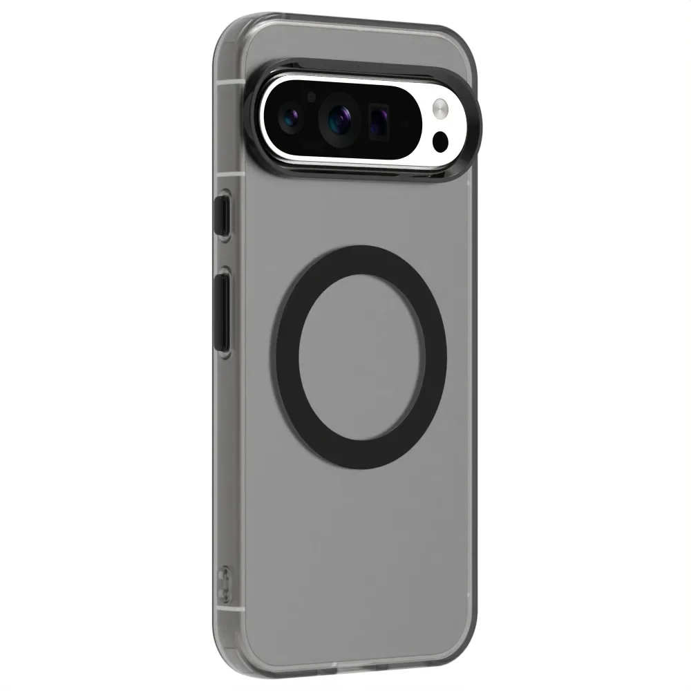 Matte Clear Magnetic Wireless Charging Armor Case - Military Shockproof Candy Color Cover