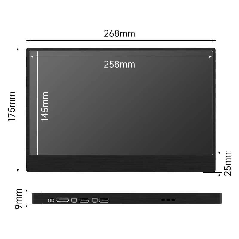LCD ޴  IPS ̹ PC ̴ , PS4, PS5, Xbox, TV ڽ, º, ƮϿ, VESA  HDIM C Ÿ , 11.6 ġ