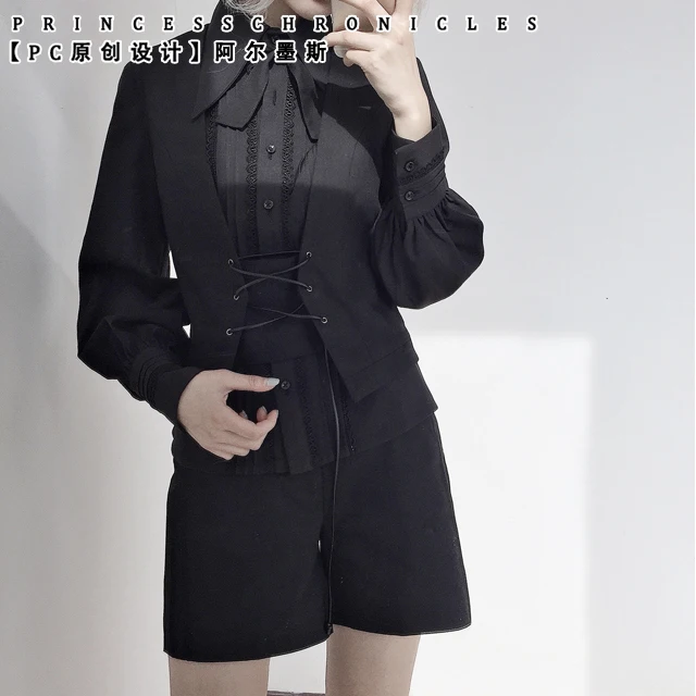 Silver Ling Ouji Lolita Retro Elegant British Gothic Joker Shorts for Unisex by Princess Chronicles~Pre-order
