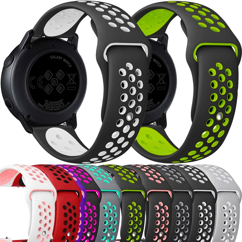 Bracelet En Silicone 18Mm 20Mm 22Mm Pour Montre Garmin Vivoactive 3 4 4S, Venu 2 2S Sq, Venu 2 Plus, Forerunner 245