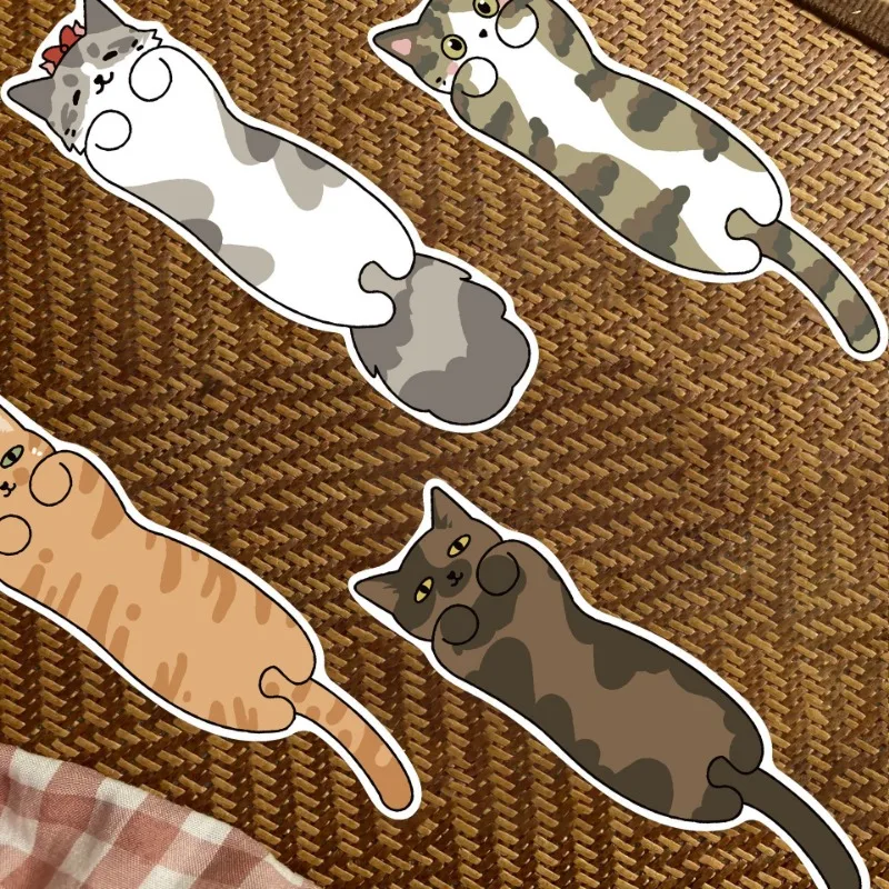 30pcs/set Cute Cartoon Anime Bookmarks Aesthetic Sweet Animal Kitten Book Tab for Kids Simplicity Cat Bookmark Student Supplies