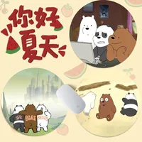 Cartoon B-Bare B-Bear 22x22cm Round Big Promotion Table Mat Student Mousepad Computer Keyboard Pad Games Pad for PC Desk Pad 1