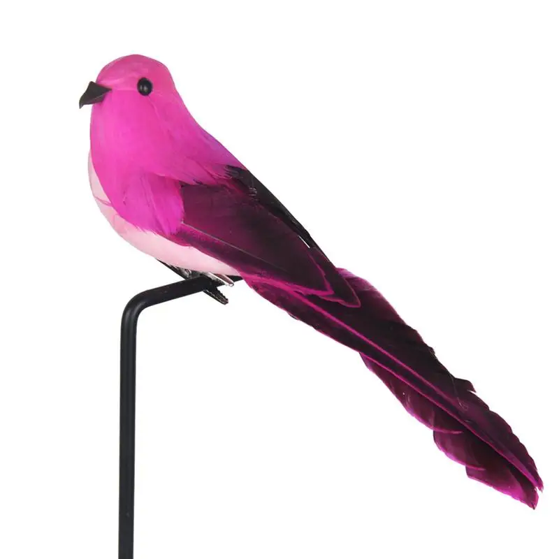 

Artificial Birds Clip On Feather Birds Christmas Wedding Artificial Birds Tree Craft Ornaments Foam Bird Decoration