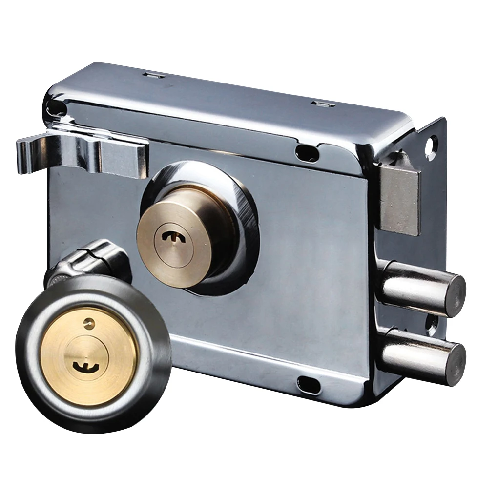 Smooth Lock Antique Household Front Door House Padlocks Locking Accessories Universal Heavy-Duty Gear With Key