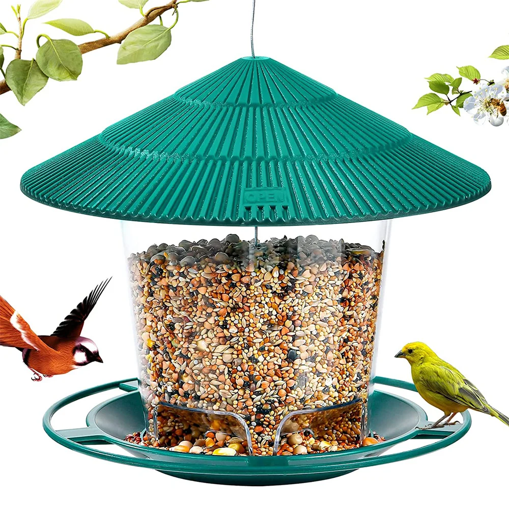Bird Feeder Wild Hanging Garden Seed Outdoor Birds Food Feeding Feeders New 
