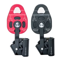 Ascender Lifting Pulley 4KN Climbing Rigging Adventure Lifter Rappelling Outdoor Smooth Portable Mountaineering Red 2