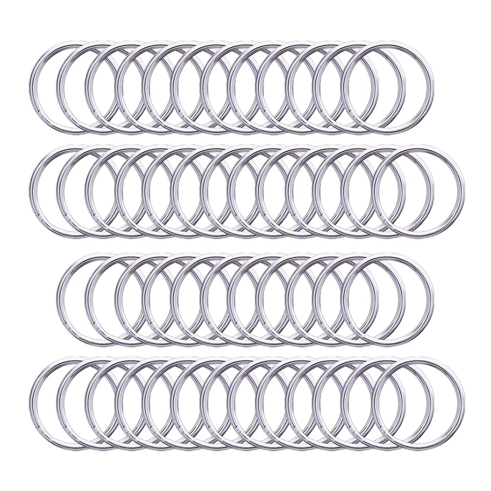 Metal Swivel Lanyard Snap Hooks and Split Key Rings Chain Hook for DIY Key chain Making 30pcs key chains