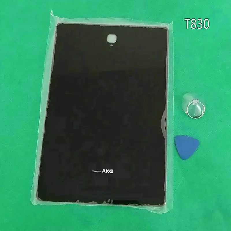 

Черная задняя Стеклянная Крышка батарейного отсека, задняя крышка, Замена для Samsung Galaxy Tab S4 10,5 SM-T830/T835