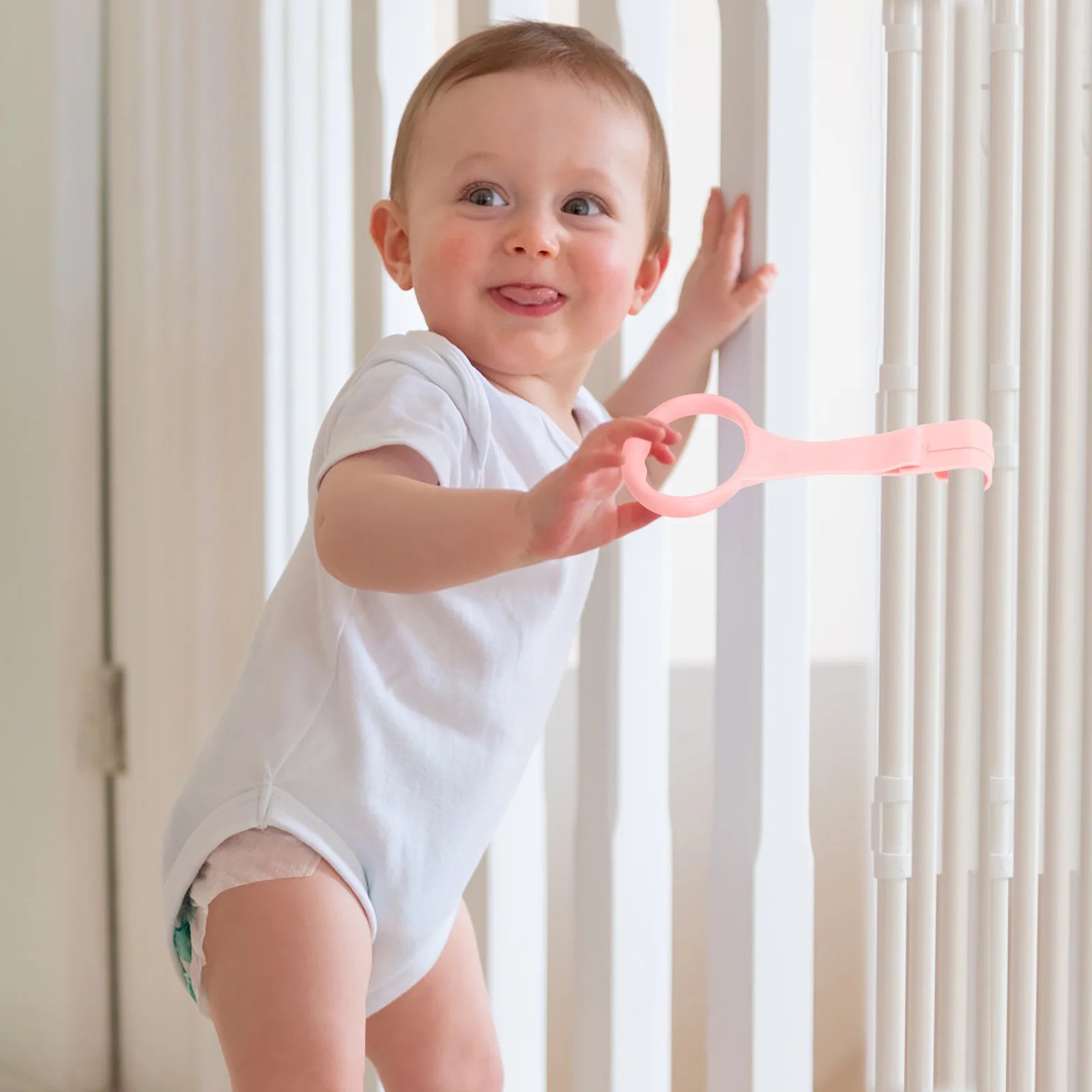 Baby Rings Up Pull Stand Ring Culla Box Giocattoli Walking Bed Toy Walker Cot Hanging Kids Toddler Assistant Bar Strumento Di Sicurezza Collegamenti