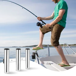 Support de canne à pêche 3 tubes en acier inoxydable, support de canne monté sur camion, accessoires de sports nautiques avec 2 vis 