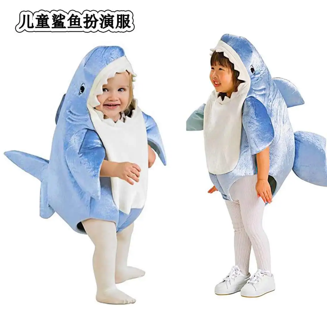 

Children's Day Cosplay Halloween Costume Shark Acting Costume Drama Stage Performance Costume Kindergarten Parent-child Costume