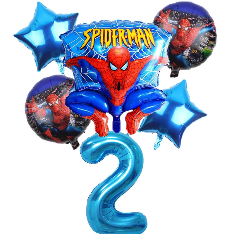 Juego de suministros para decoración de fiestas de cumpleaños de Spiderman, vajilla de superhéroe, servilletas de papel, platos, vasos, kit para baby shower para niños, regalos