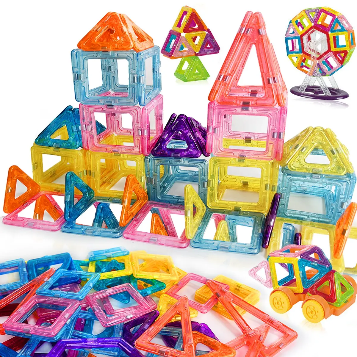 Bloques De Madera Magnéticos Bloques Magnéticos De Construcción - Main Image