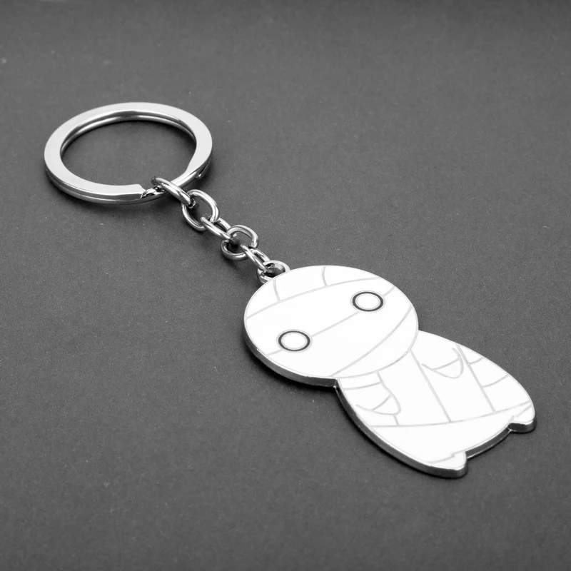 How To Keep A Mummy Keychain Kawaii Mummy Enamel Pendant Keyring Necklace Jewelry Key Holder Accessories Gift