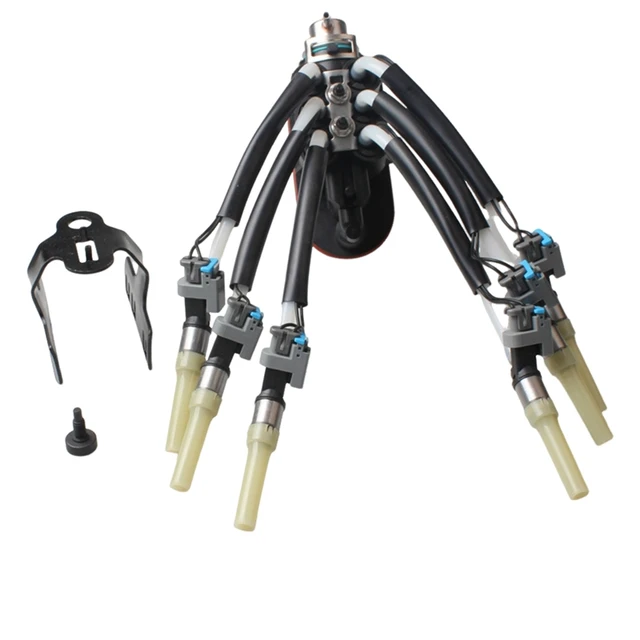 燃料スパイダーインジェクターアセンブリ ブラケット交換 1996-02 GM Chevy ピックアップトラック Suburban Express Savana 5.0 5.7 Vortec V8# FJ504 89060440