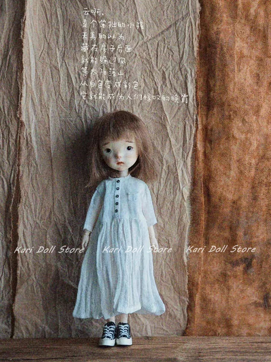 2026 카리 인형 옷과 스커트 랜다즈 란두두용 수제 빈티지 라미 컬드 칼라 on24 ob22Doll