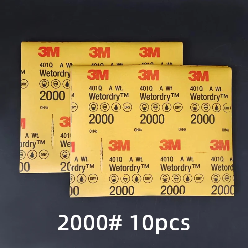 P1500/ 2000 / 2500 3M 401Q Beauty polishing wiper papercar paint scratch repair paint polishing sandpaper 227x280mm sanding discs,sandpaper set,polish sand paper,sandpaper tools,mini sandpaper kit,sander pads