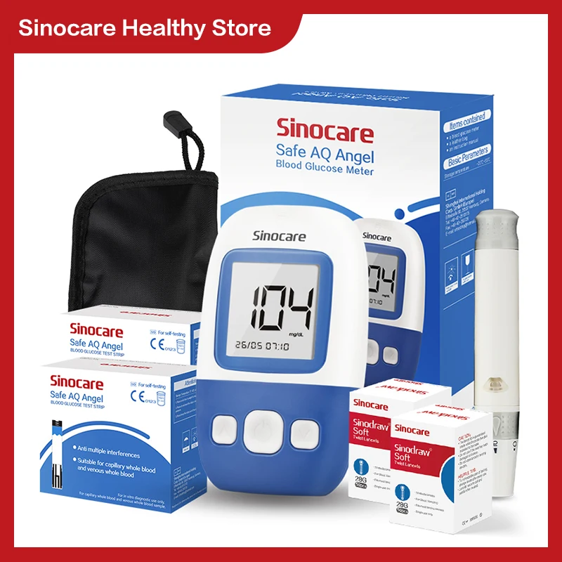 Sinocare Medidor De Glucosa En Sangre Safe AQ Angel Gluc metro M dico 