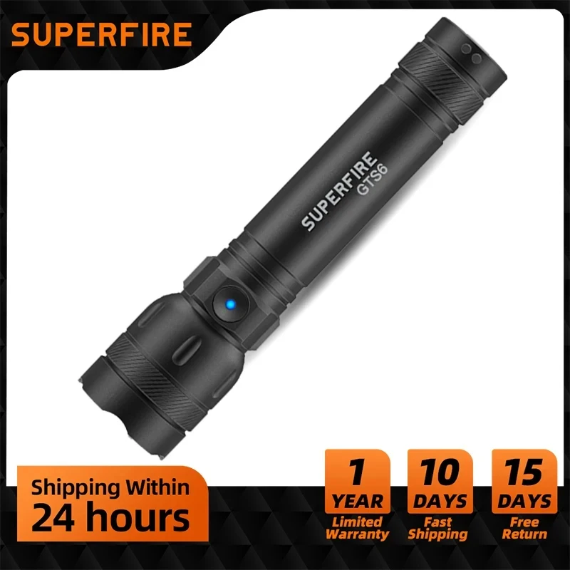 

SUPERFIRE мини перезаряжаемый светодиодный фонарик USB-C EDC перезаряжаемые фонарики ультра яркий Мощный полный фонарик светильник Бесплатная доставка