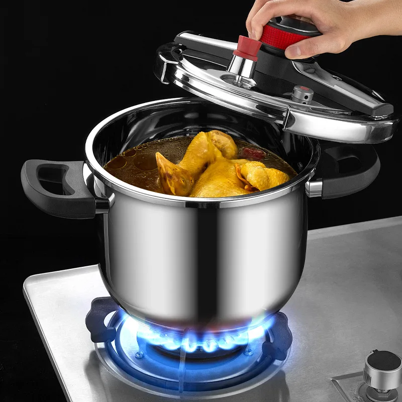 Explosion-proof Compound Bottom Large Capacity Pressure Cooker 304 Stainless Steel Universal Household Gas Gas Stove Induction