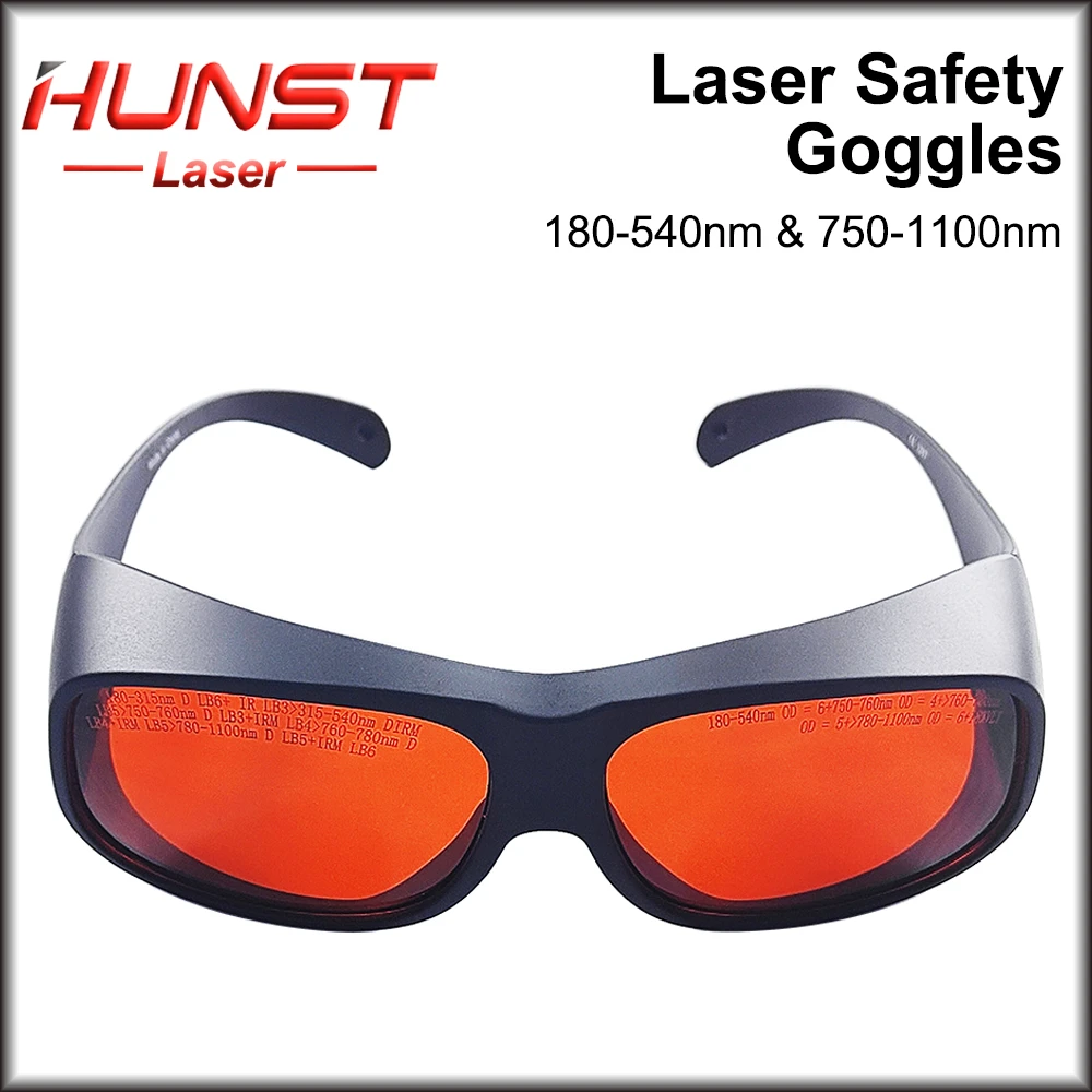 HUNST 355 & 532nm & 1064nm Laser Goggles Protective Glasses Shield Protection for Fiber & UV