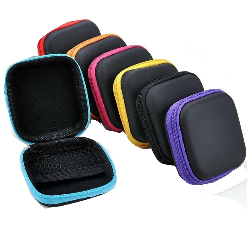 Multifunctional Coin Purse Earphone Case Waterproof Storage Box for Headphones USB Cable SD Card Key Money coin purse card wallet coin wallet change bag earbuds storage bag