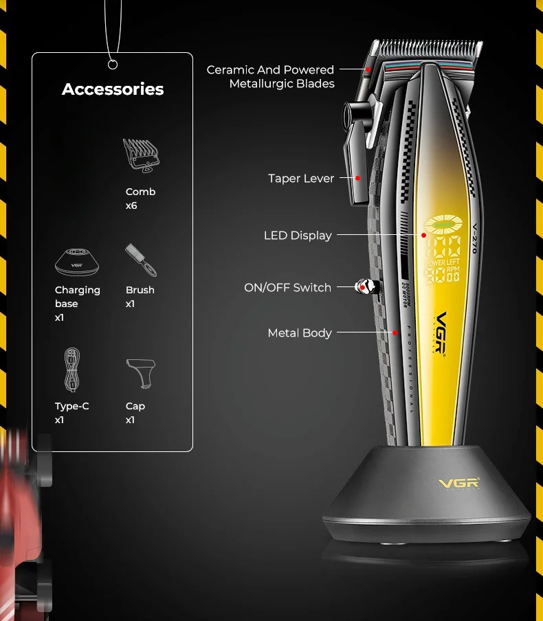 Hair Cutting Machine Electric Clipper Professional Hair Trimmer Barber 9000 RPM