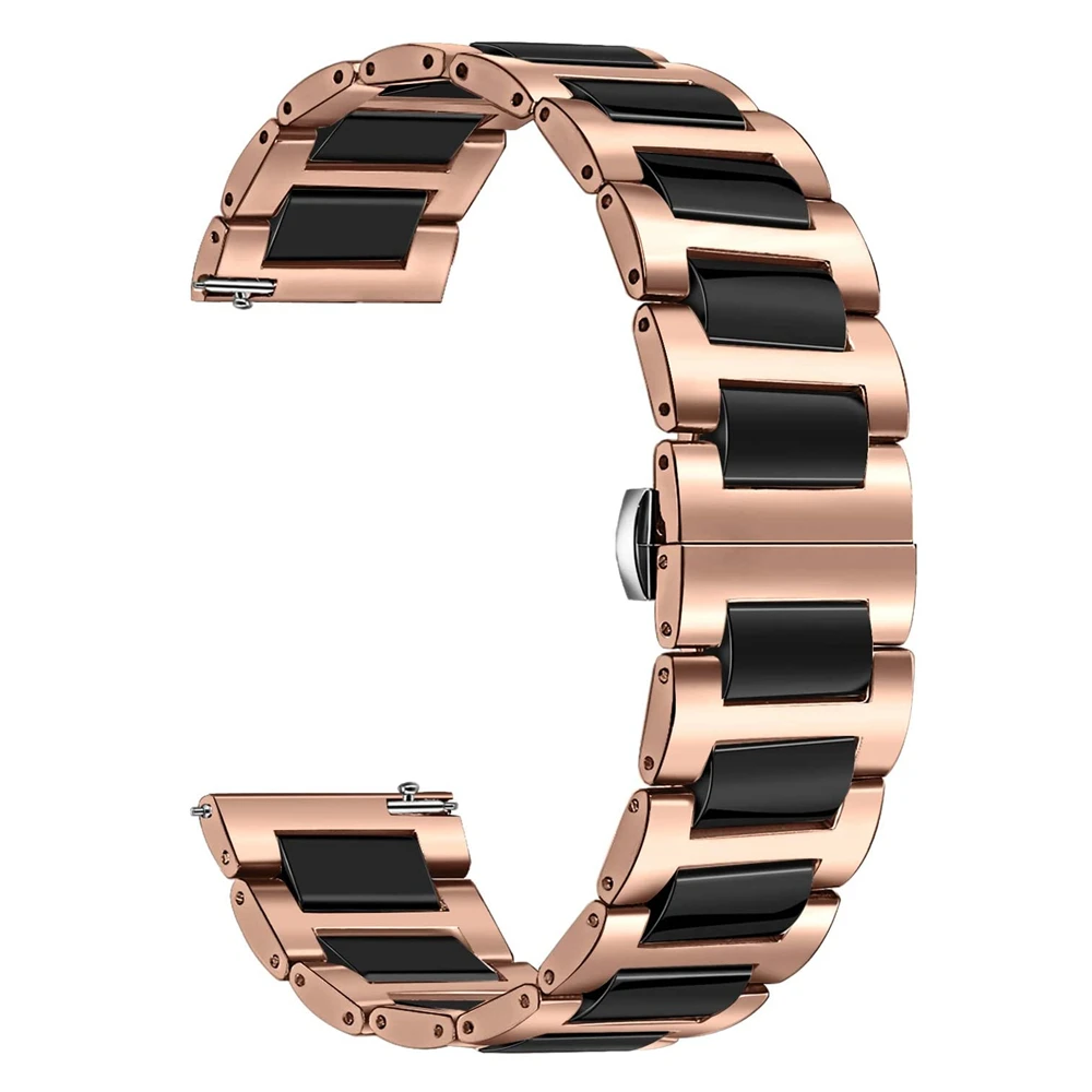 

Браслет из керамики и нержавеющей стали для Huawei GT 2E 46 мм/Galaxy Watch 46 мм, ремешок 20 мм 22 мм для Samsung Active 2 40 мм 44 мм